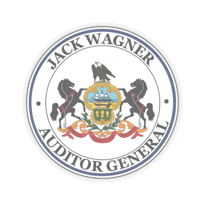 Seal of the Auditor General of Pennsylvania Jack Wagner - STICKER Vinyl Kiss-Cut Decal