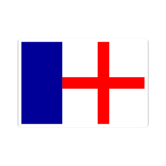 Flag of Cargese (France) STICKER Vinyl Kiss-Cut Decal