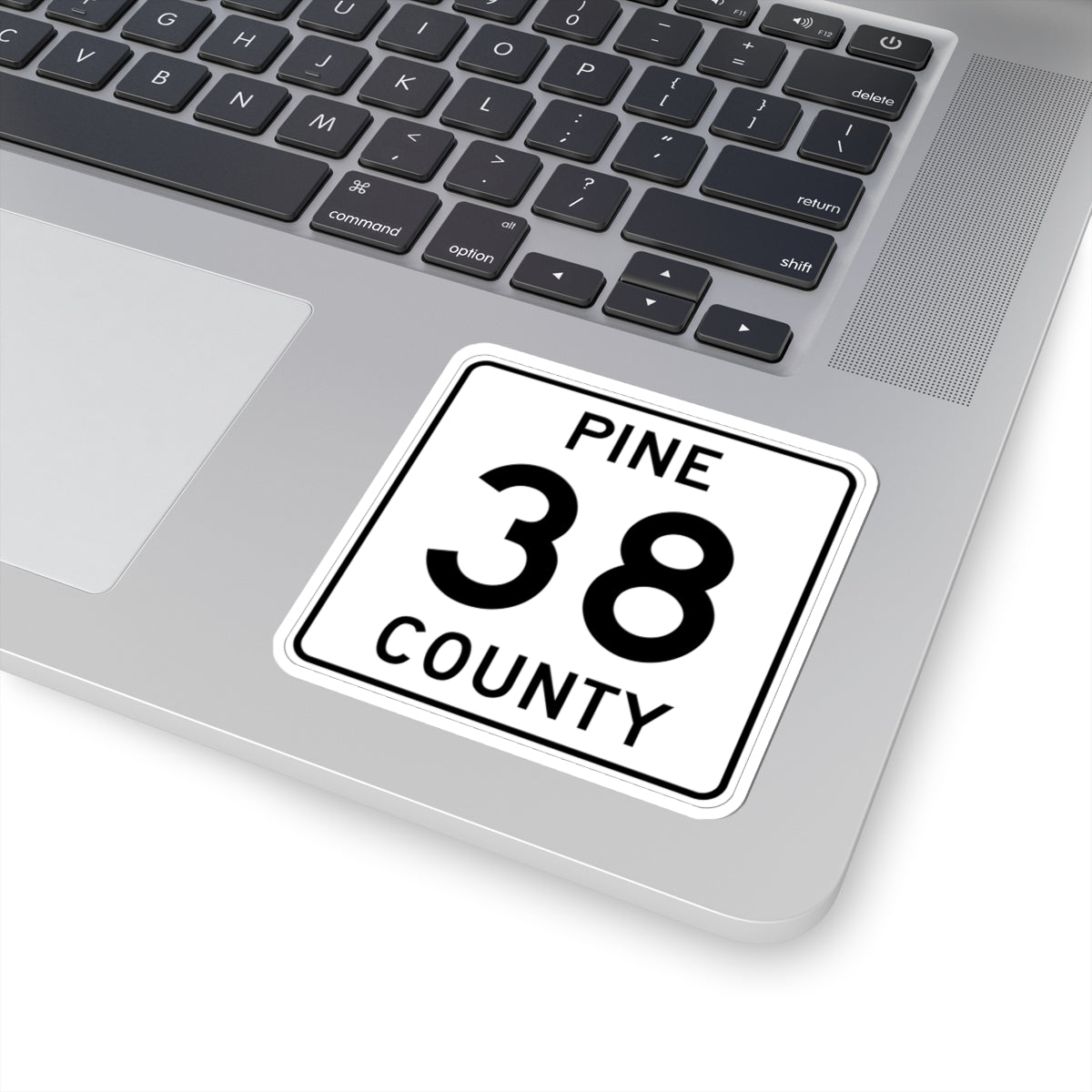 Pine County Route 38 MN (Minnesota) (Road Sign) STICKER Vinyl Kiss-Cut Decal