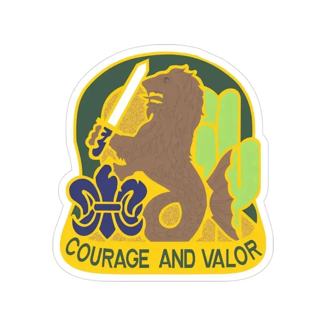 163 Armored Brigade v2 (U.S. Army) Transparent STICKER Die-Cut Vinyl Decal 3 Inch - The Sticker Space