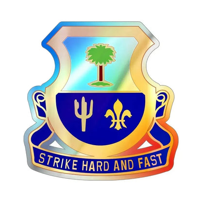 163 Cavalry Regiment (U.S. Army) Holographic STICKER Die-Cut Vinyl Decal 6 Inch Holographic - The Sticker Space