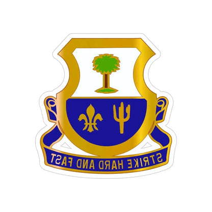 163 Cavalry Regiment (U.S. Army) REVERSE PRINT Transparent Die-Cut STICKER - The Sticker Space