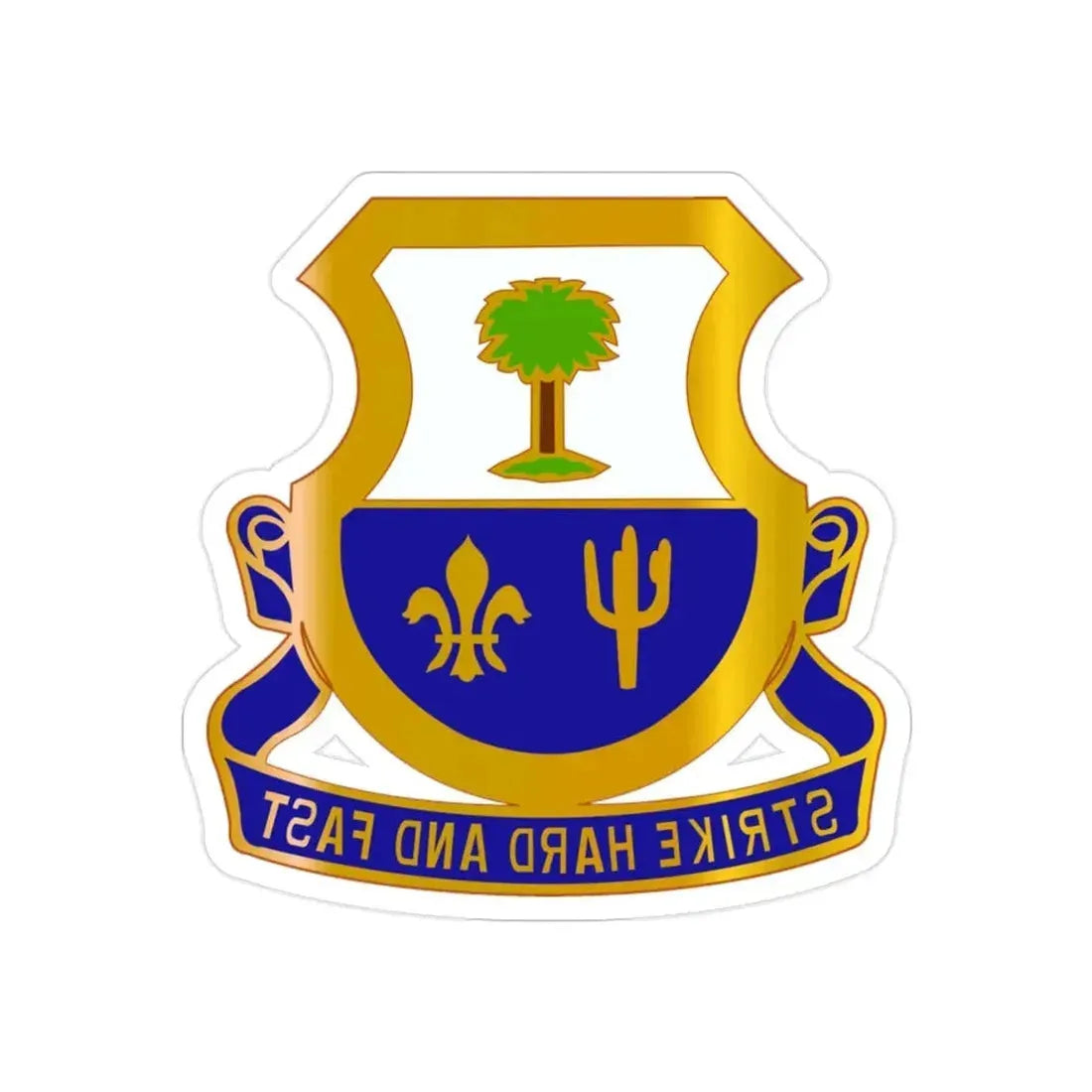 163 Cavalry Regiment (U.S. Army) REVERSE PRINT Transparent Die-Cut STICKER - The Sticker Space