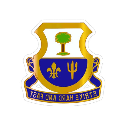163 Cavalry Regiment (U.S. Army) REVERSE PRINT Transparent Die-Cut STICKER - The Sticker Space