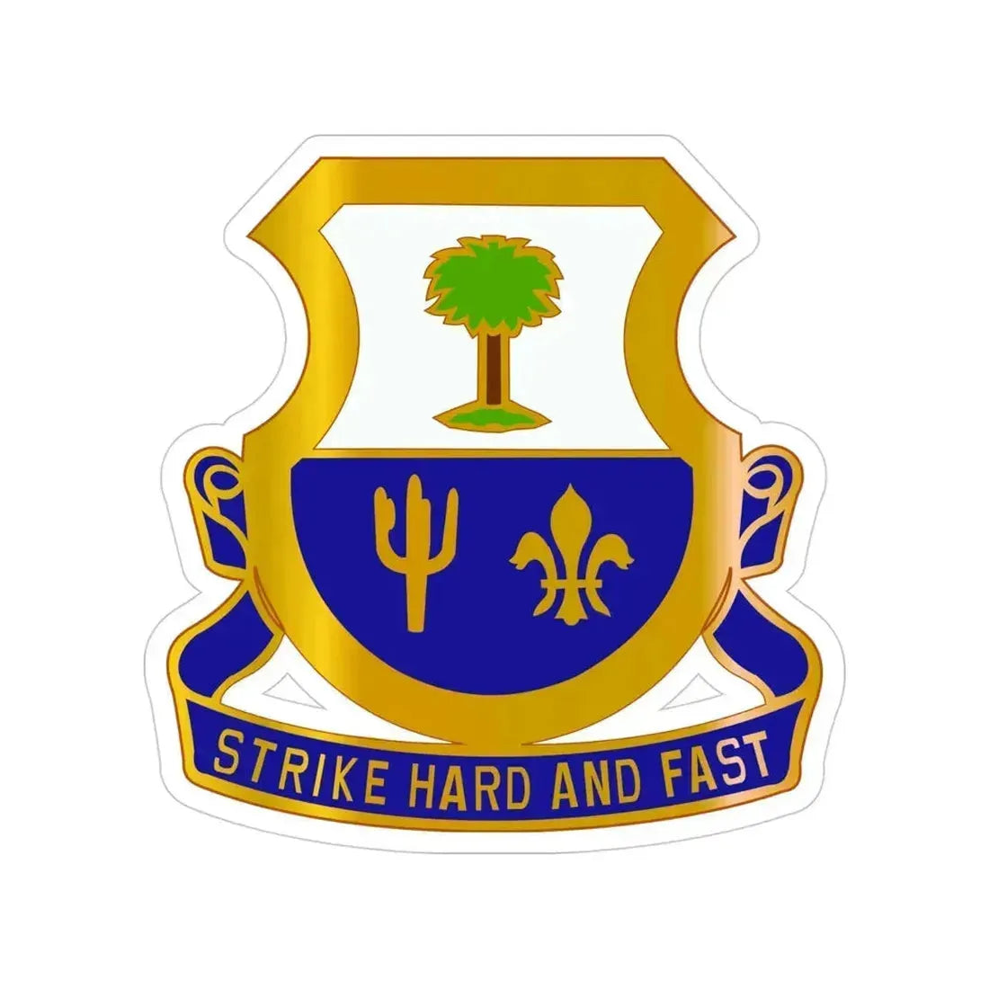 163 Cavalry Regiment (U.S. Army) Transparent STICKER Die-Cut Vinyl Decal 4 Inch - The Sticker Space