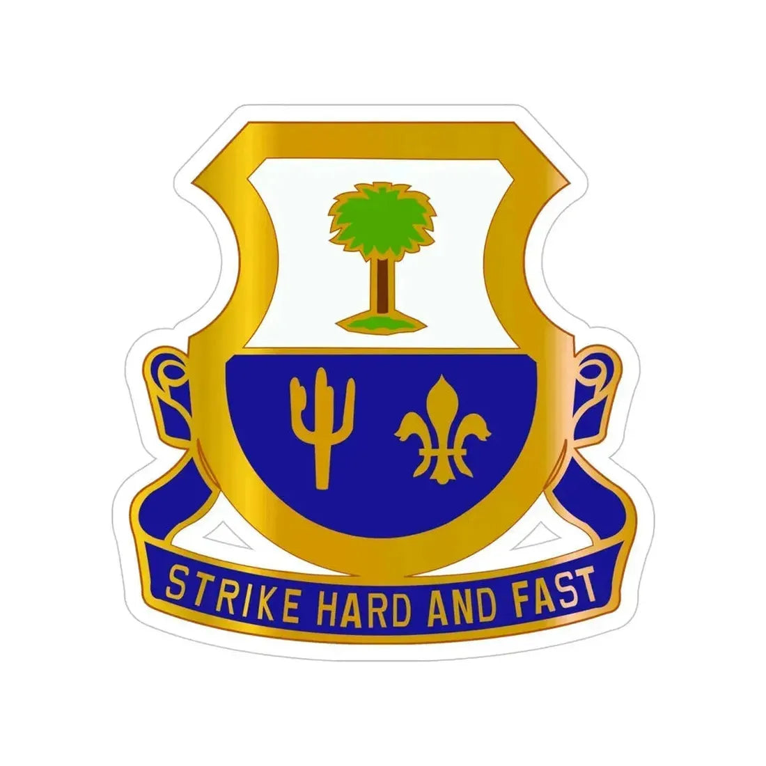 163 Cavalry Regiment (U.S. Army) Transparent STICKER Die-Cut Vinyl Decal 5 Inch - The Sticker Space