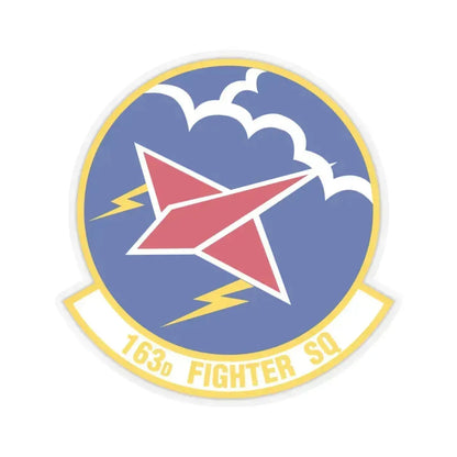 163 Fighter Squadron (U.S. Air Force) STICKER Vinyl Kiss-Cut Decal 6 Inch Transparent - The Sticker Space