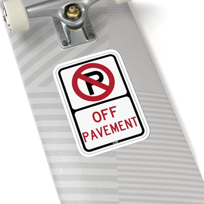 PBOT Road sign P1810 (Oregon) (Road Sign) STICKER Vinyl Kiss-Cut Decal