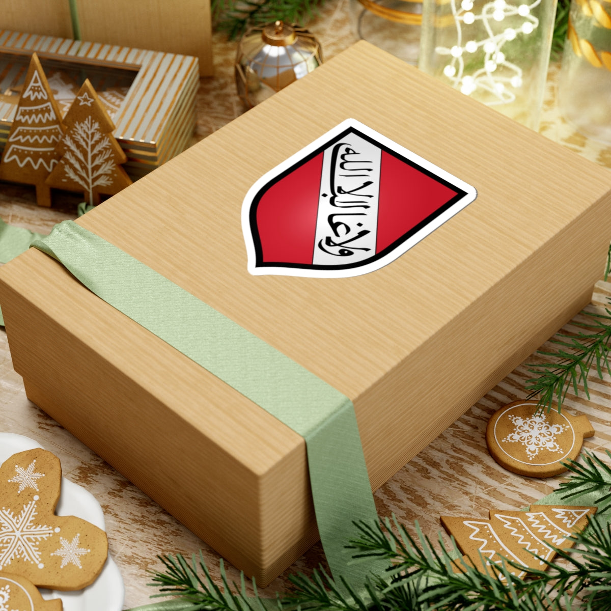 Armoiries nasrides de Grenade avec écu français ancien (Spain) (Coat of Arms) STICKER Vinyl Kiss-Cut Decal