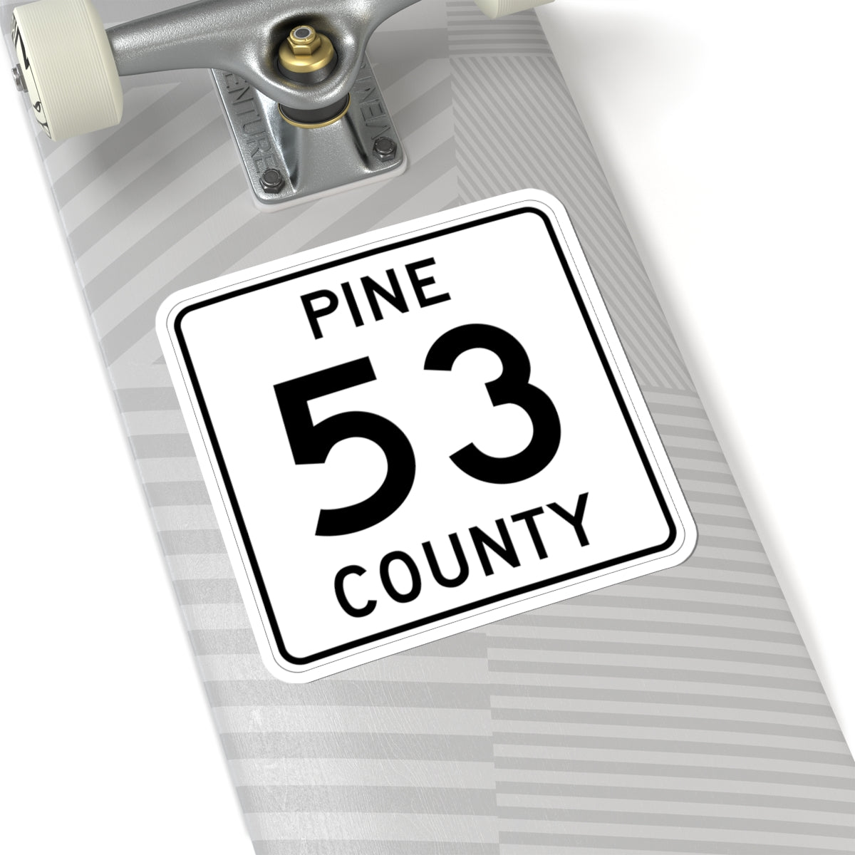 Pine County Route 53 MN (Minnesota) (Road Sign) STICKER Vinyl Kiss-Cut Decal