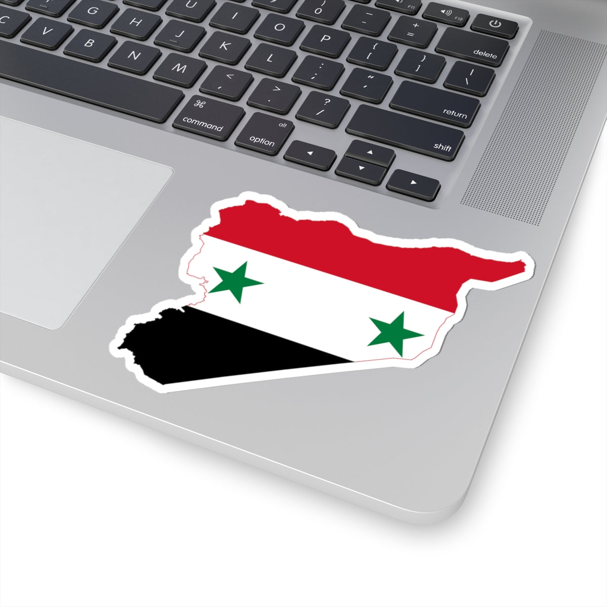 Flag-map of Syria Irredentist (Syria) STICKER Vinyl Kiss-Cut Decal