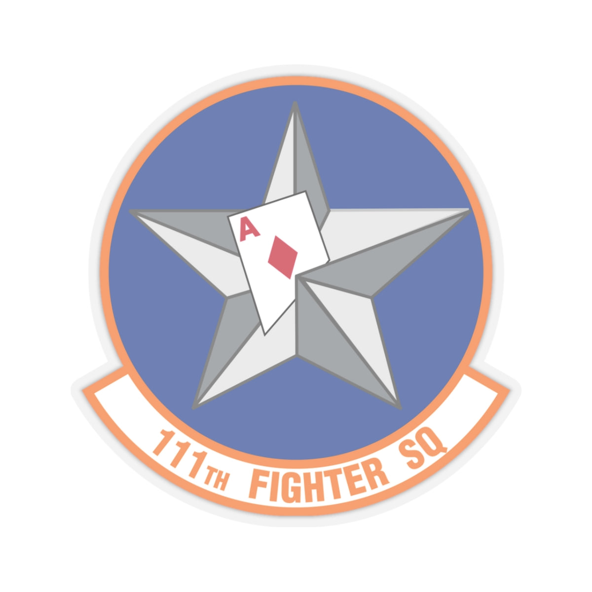 111th Fighter Squadron (U.S. Air Force) STICKER Vinyl Kiss-Cut Decal-3 Inch-Transparent-The Sticker Space