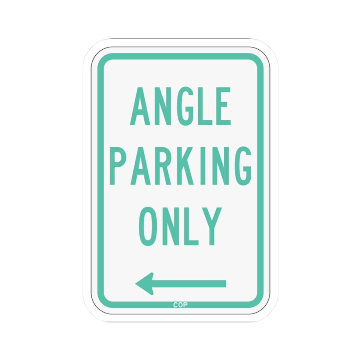 PBOT Road sign P4620L (Oregon) (Road Sign) STICKER Vinyl Kiss-Cut Decal