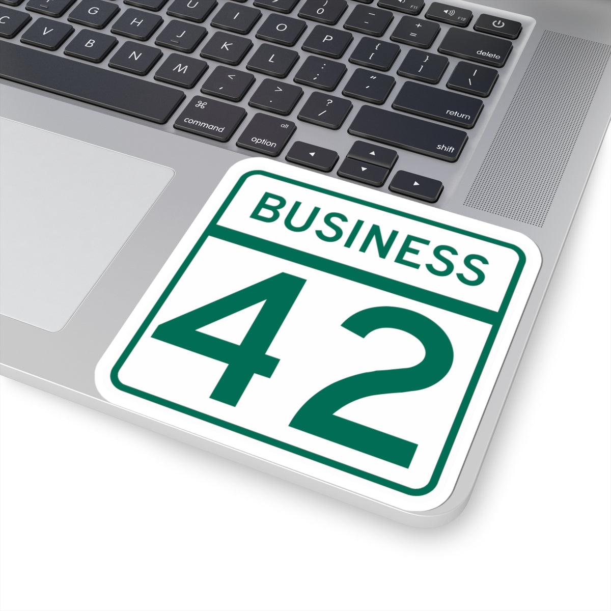 MD Route 42 Business (Maryland) (Road Sign) STICKER Vinyl Kiss-Cut Decal