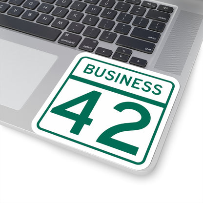 MD Route 42 Business (Maryland) (Road Sign) STICKER Vinyl Kiss-Cut Decal