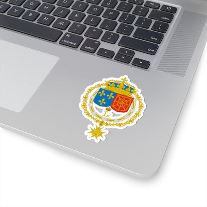Armoiries du royaume de France Atlas Maior Johannes Blaeu (Spain) (Coat of Arms) STICKER Vinyl Kiss-Cut Decal