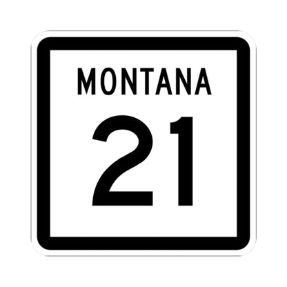 MT-21 (Montana) (Road Sign) STICKER Vinyl Kiss-Cut Decal