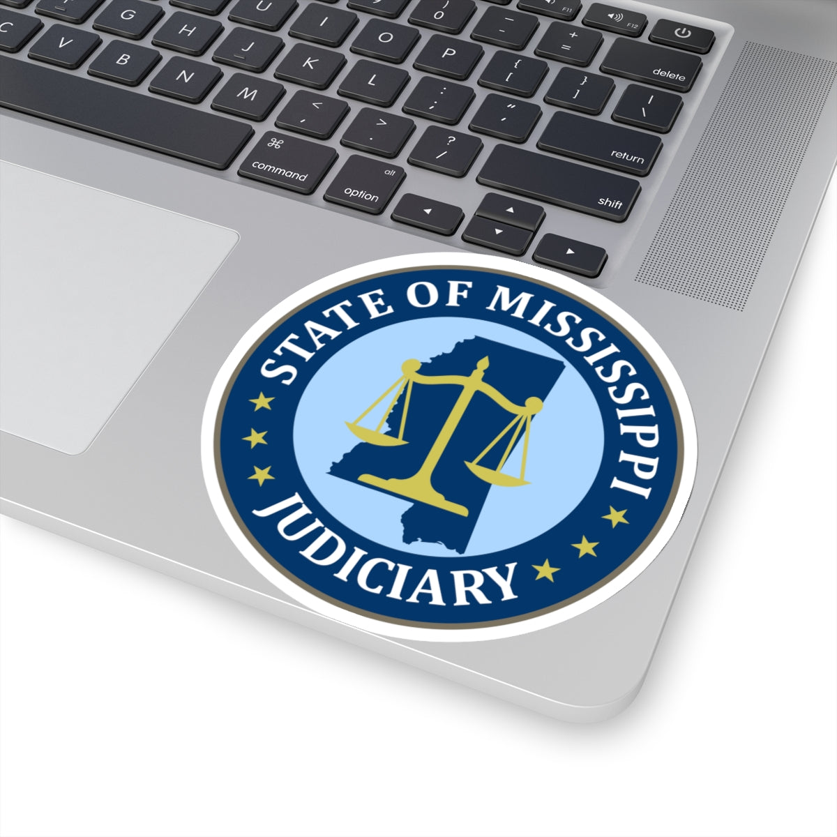 Seal of the Judiciary of Mississippi - STICKER Vinyl Kiss-Cut Decal