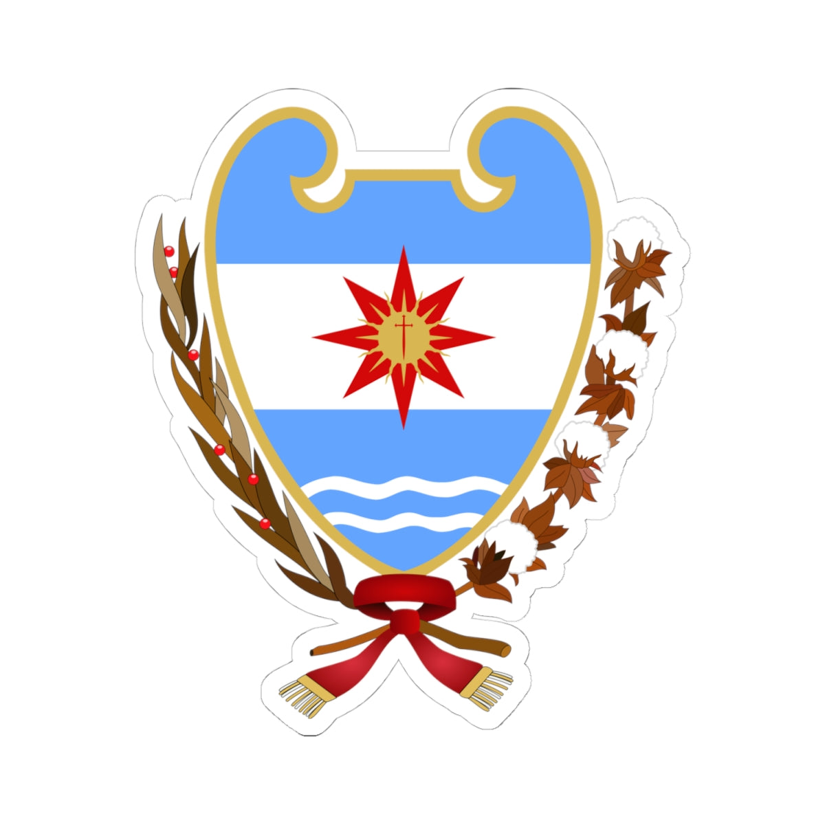 Coat of Arms Santiago del Estero Argentina - STICKER Vinyl Kiss-Cut Decal