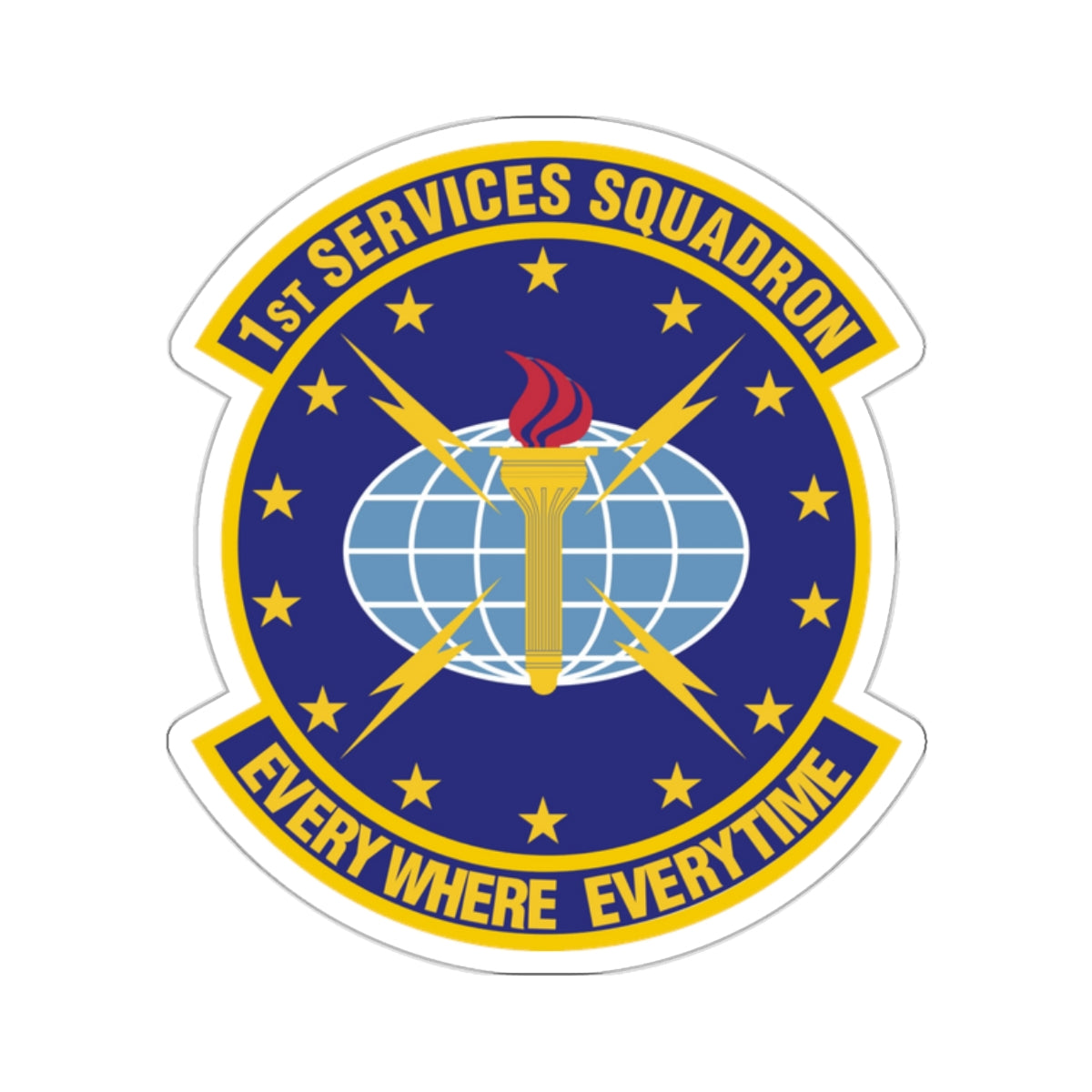 1st Services Squadron (U.S. Air Force) STICKER Vinyl Kiss-Cut Decal