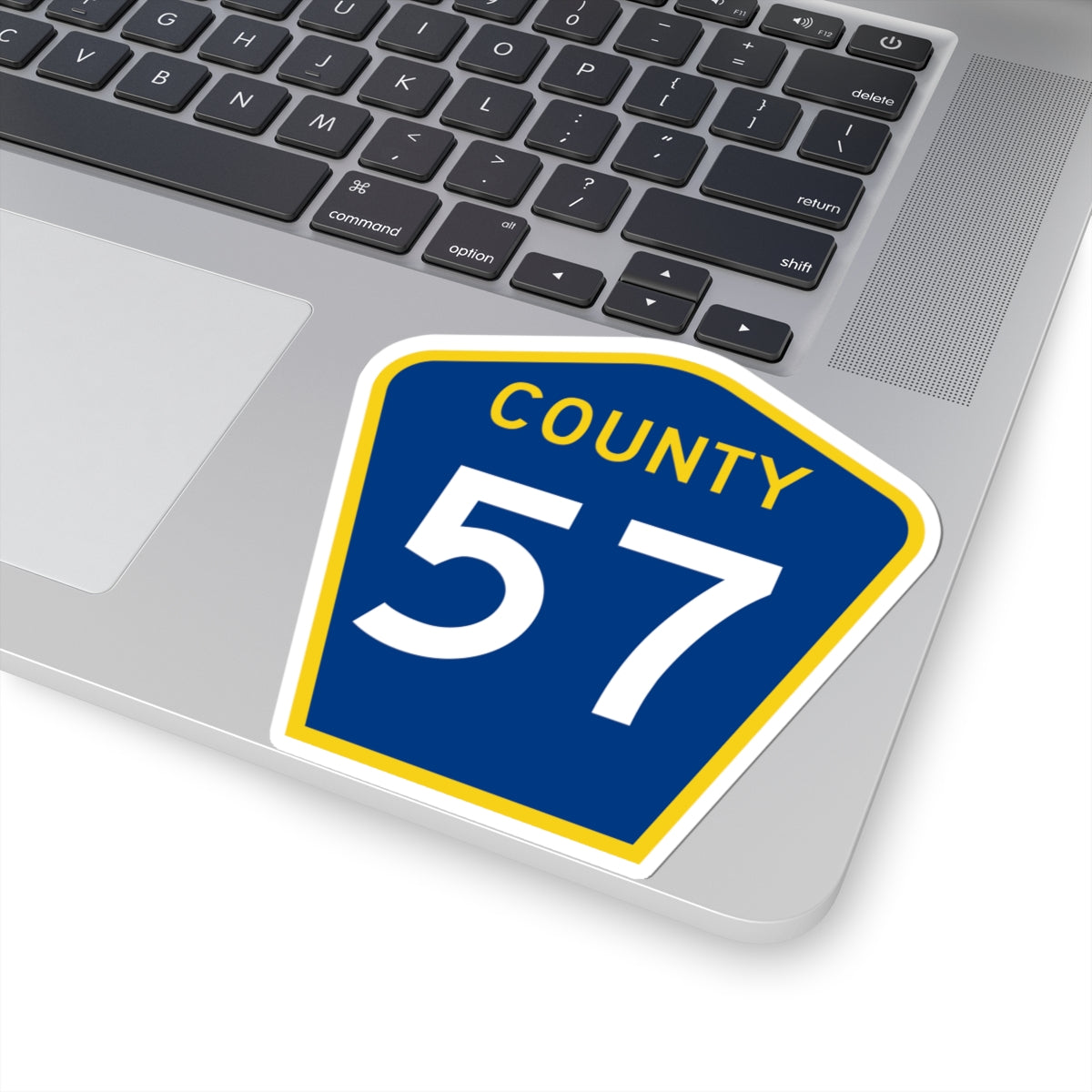County 57 MN (Minnesota) (Road Sign) STICKER Vinyl Kiss-Cut Decal