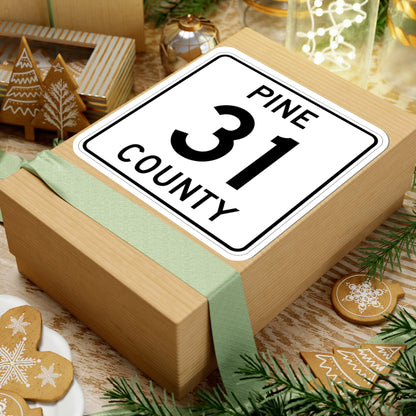 Pine County Route 31 MN (Minnesota) (Road Sign) STICKER Vinyl Kiss-Cut Decal