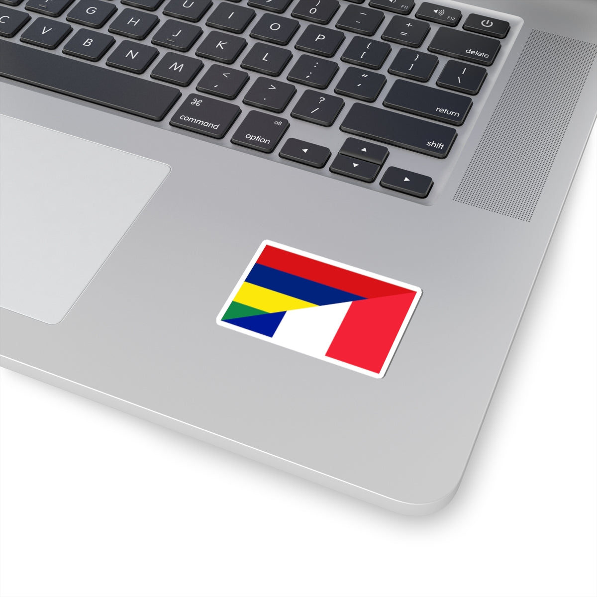 Flag of Mauritius and France (France) STICKER Vinyl Kiss-Cut Decal