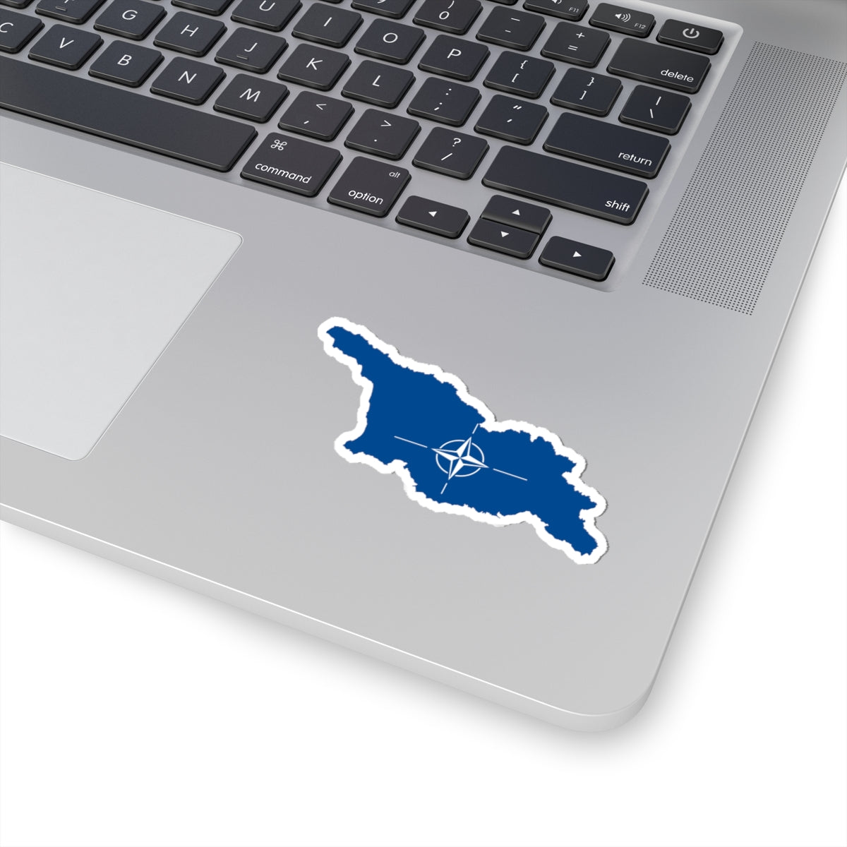 Flag map of Georgia NATO (Georgia) STICKER Vinyl Kiss-Cut Decal
