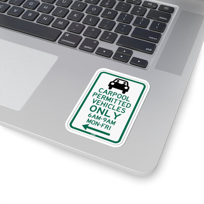 PBOT Road sign P4451L (Oregon) (Road Sign) STICKER Vinyl Kiss-Cut Decal