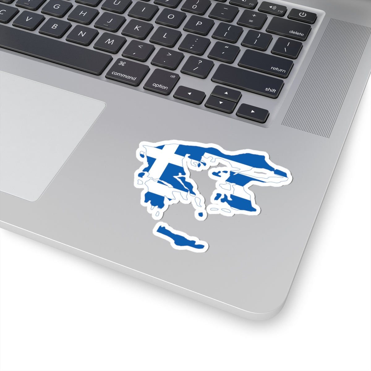 Flag-map of Greater Greece Megali Idea (Greece) STICKER Vinyl Kiss-Cut Decal