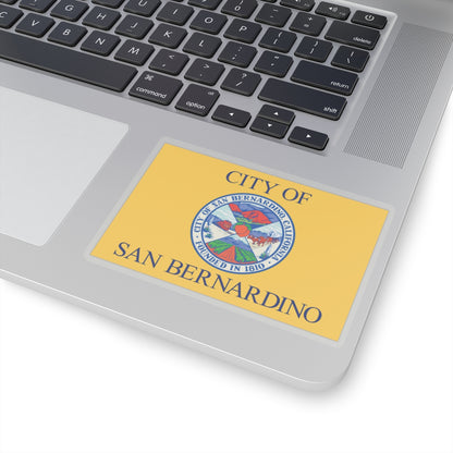 Flag of San Bernardino, California - STICKER Vinyl Kiss-Cut Decal