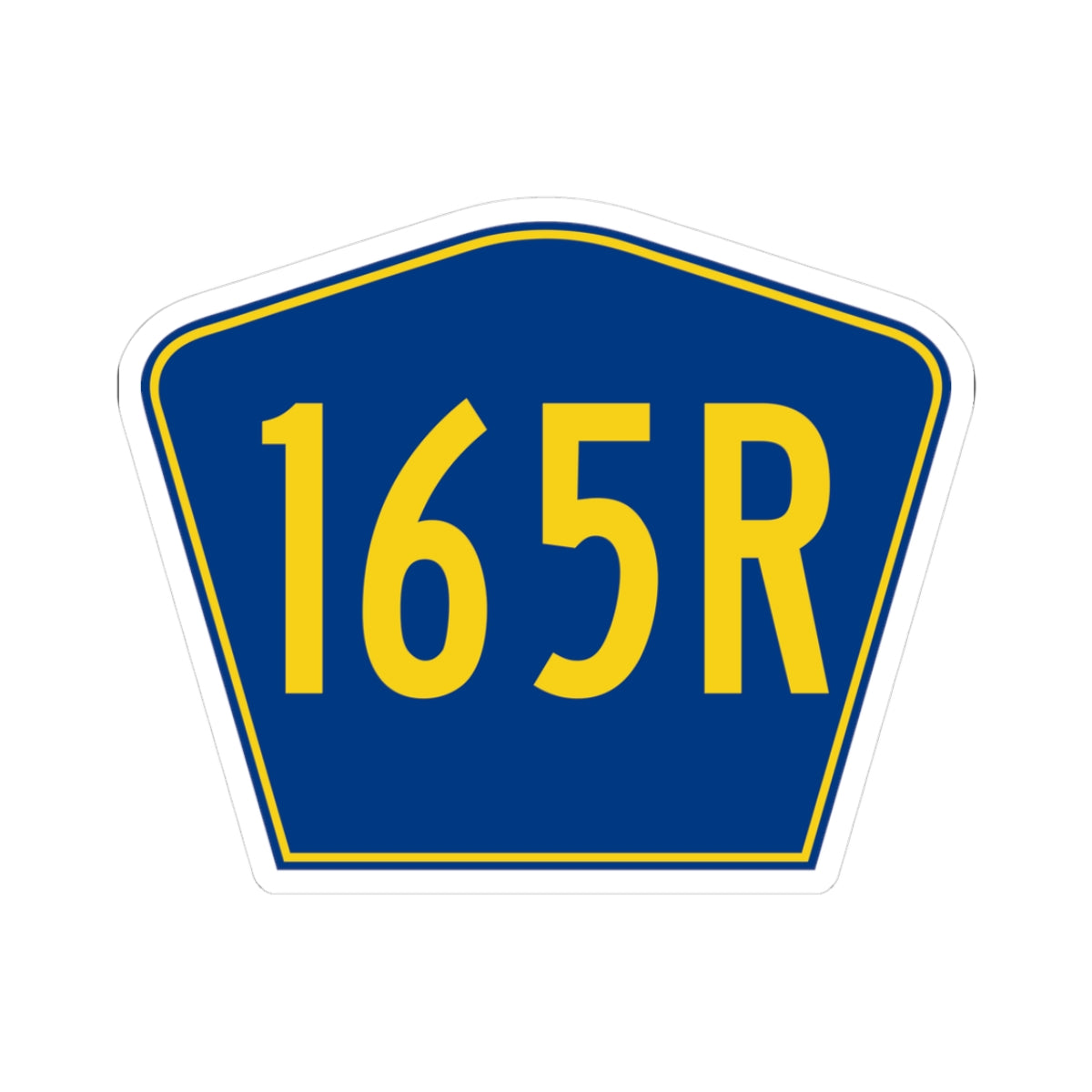 PR secondary 165R (Puerto Rico) (Road Sign) STICKER Vinyl Kiss-Cut Decal