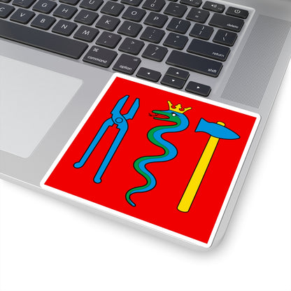 CHE Schmitten FR Flag (Switzerland) STICKER Vinyl Kiss-Cut Decal