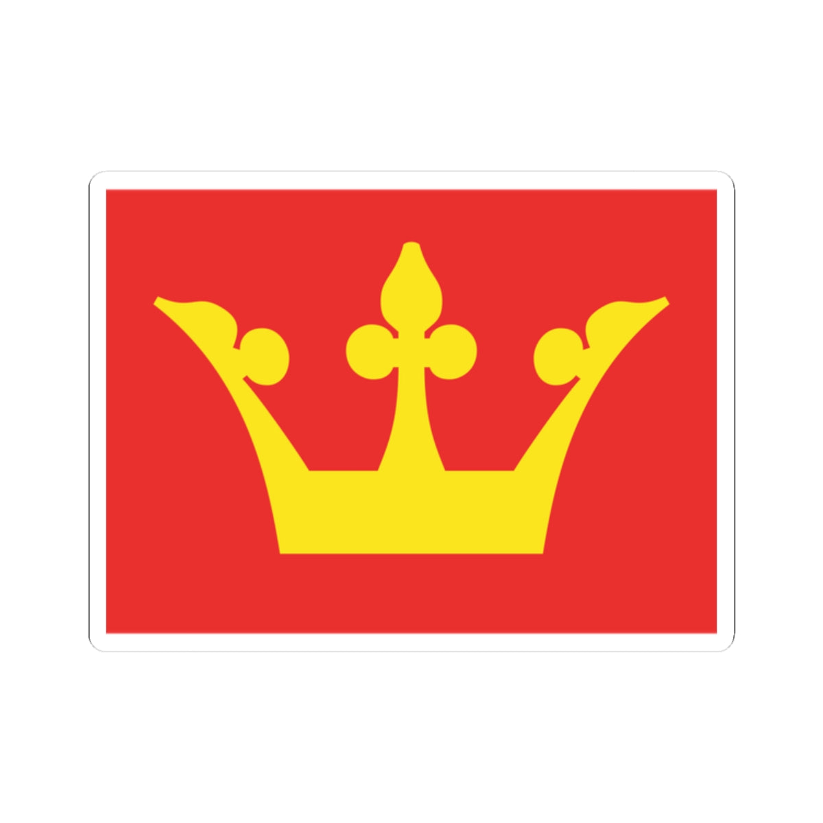 Flag of Vestfold (Norway) STICKER Vinyl Kiss-Cut Decal