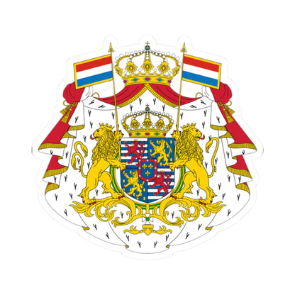 Armoiries Luxembourg Bourbon avec ornements 2 (Spain) (Coat of Arms) STICKER Vinyl Kiss-Cut Decal