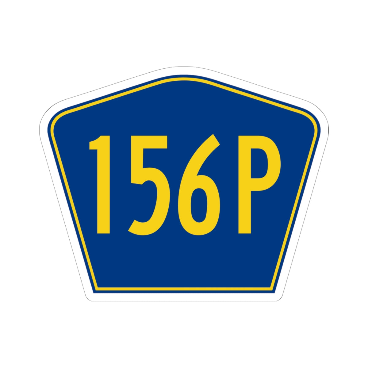 PR secondary 156P (Puerto Rico) (Road Sign) STICKER Vinyl Kiss-Cut Decal
