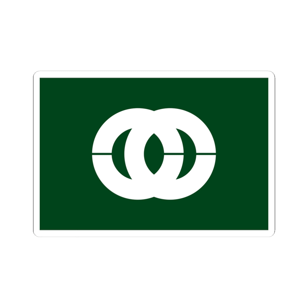 Flag of Mobara Chiba (Japan) STICKER Vinyl Kiss-Cut Decal