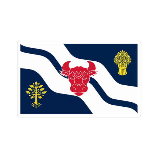 Flag of Oxfordshire (England) STICKER Vinyl Kiss-Cut Decal