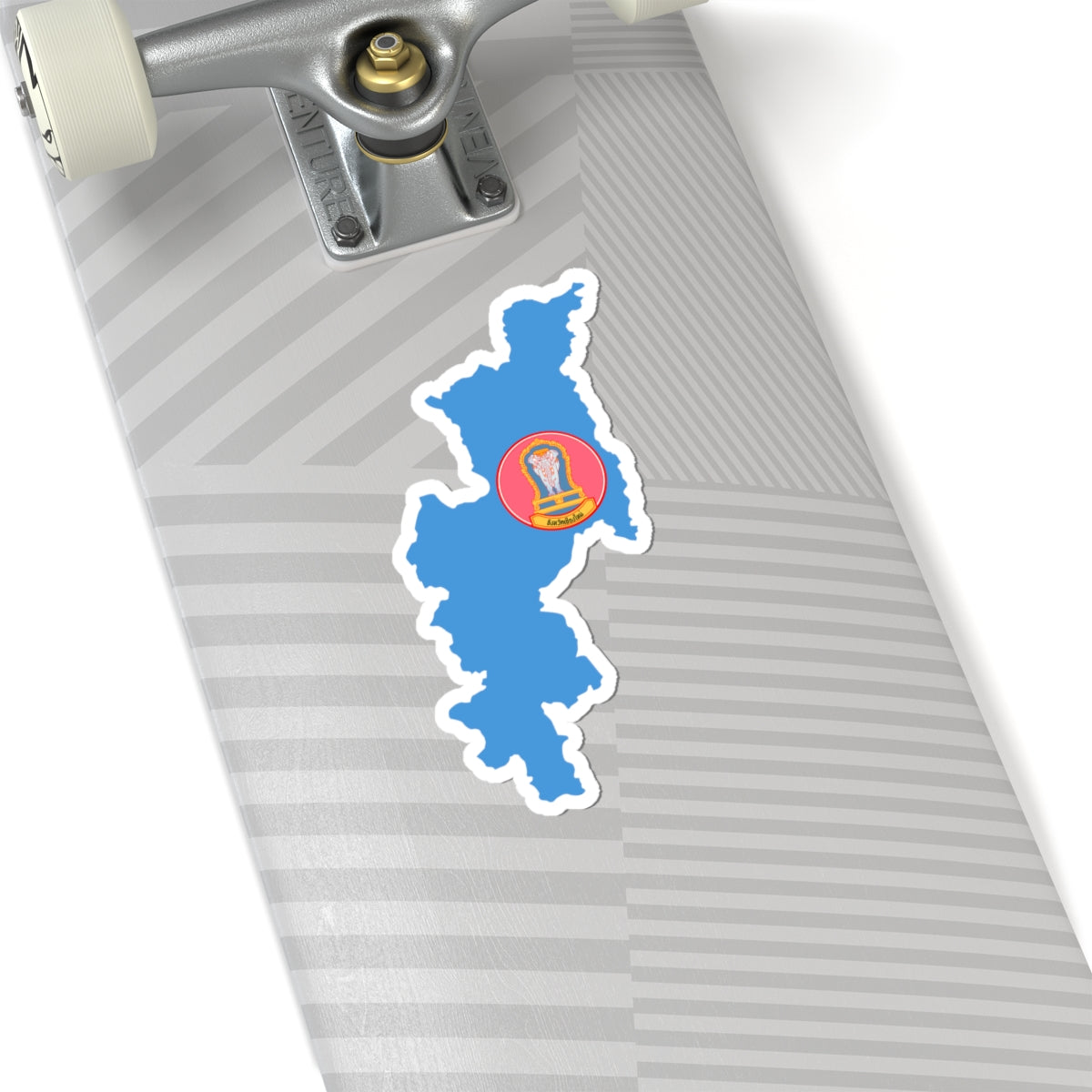 Flag map of Chiang Mai (Thailand) STICKER Vinyl Kiss-Cut Decal