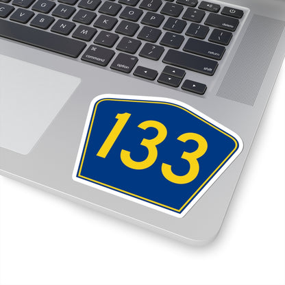 PR secondary 133 (Puerto Rico) (Road Sign) STICKER Vinyl Kiss-Cut Decal