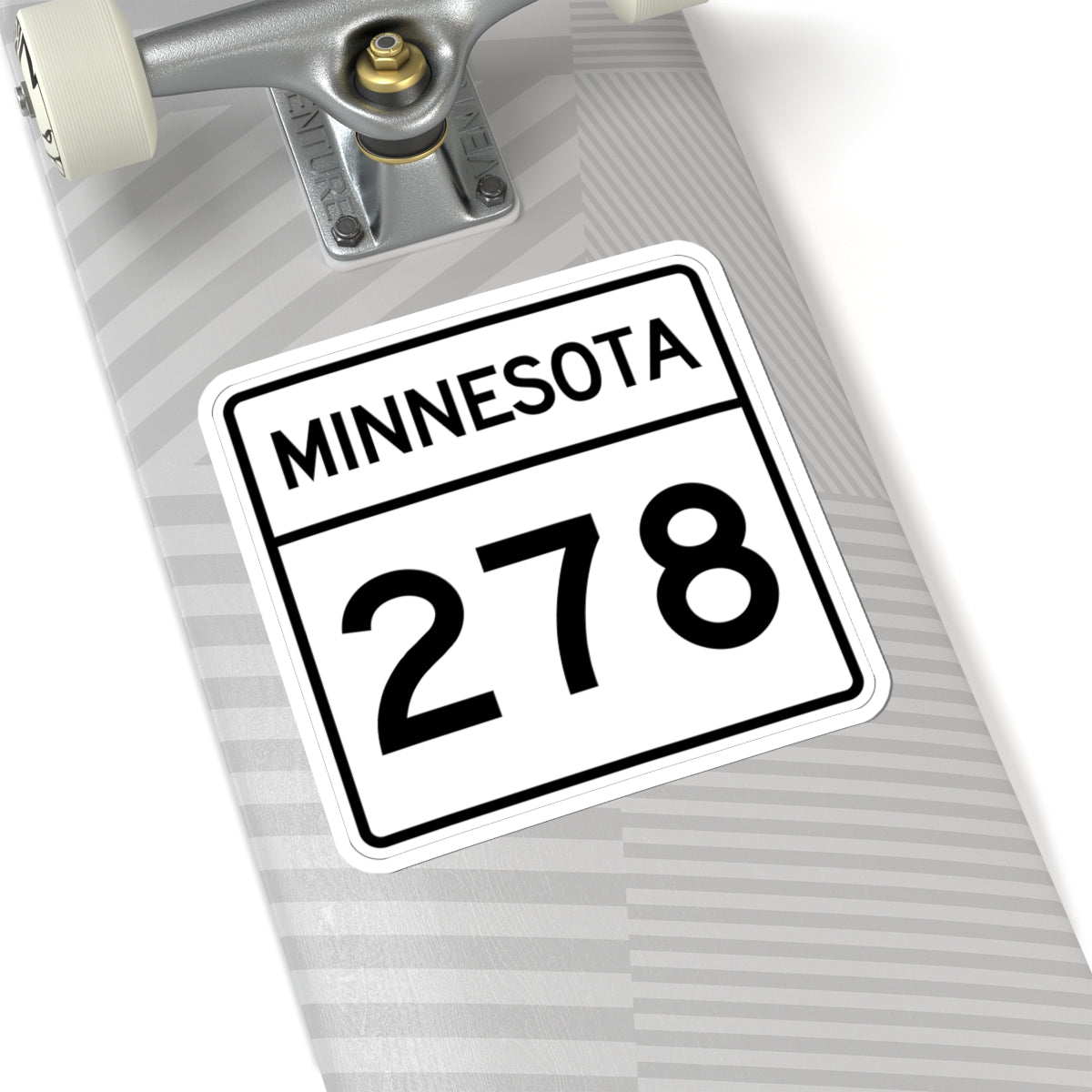 MN-278 1948 (Minnesota) (Road Sign) STICKER Vinyl Kiss-Cut Decal