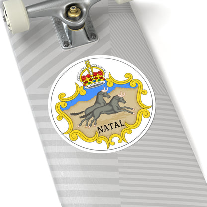 Badge of the Natal Colony 1875-1907 (South Africa) (Coat of Arms) STICKER Vinyl Kiss-Cut Decal