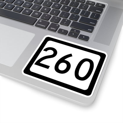 WV-260 (Virginia) (Road Sign) STICKER Vinyl Kiss-Cut Decal