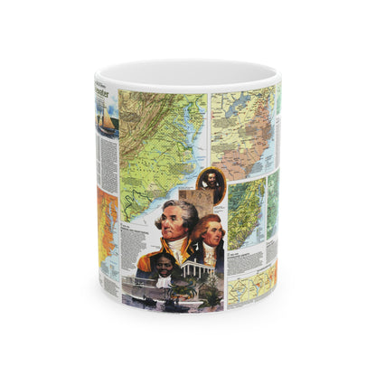 USA - Tidewater and Environs 2 (1988) (Map) White Coffee Mug-11oz-The Sticker Space