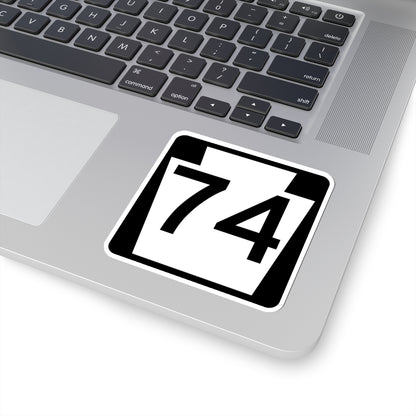 PA-74 (Pennsylvania) (Road Sign) STICKER Vinyl Kiss-Cut Decal