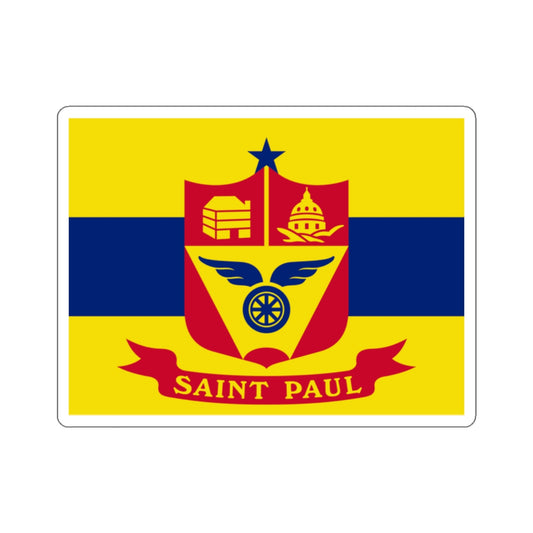 Flag of St. Paul, Minnesota - STICKER Vinyl Kiss-Cut Decal