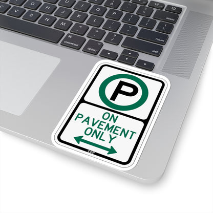 PBOT Road sign P3970 (Oregon) (Road Sign) STICKER Vinyl Kiss-Cut Decal