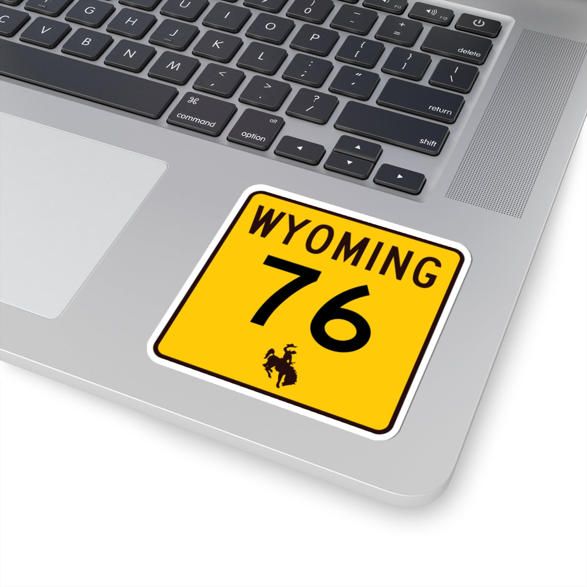 WY-76 (Wyoming) (Road Sign) STICKER Vinyl Kiss-Cut Decal