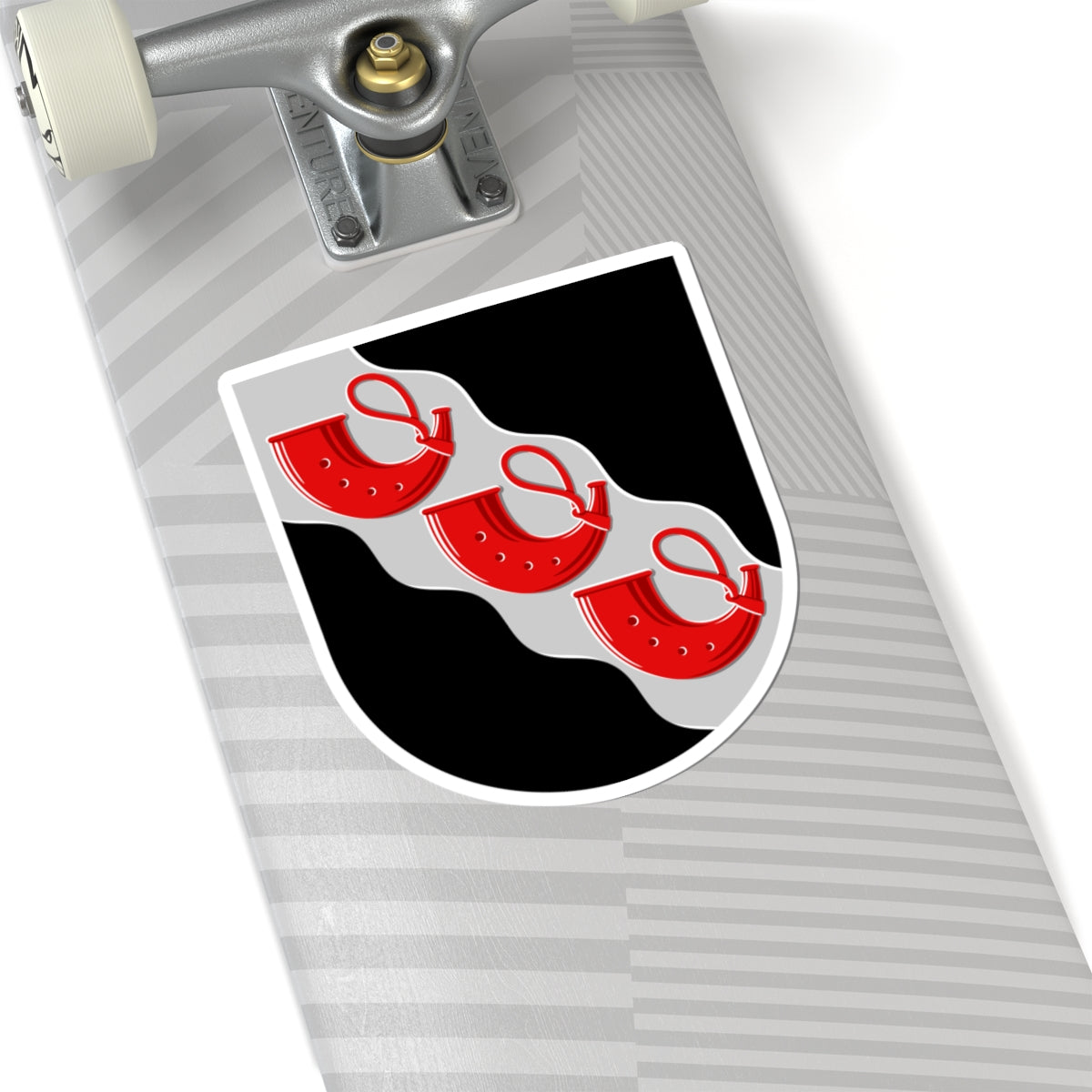 Äänekoski.vaakuna.1954 (Finland) (Coat of Arms) STICKER Vinyl Kiss-Cut Decal