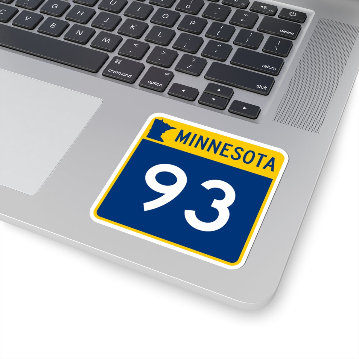 MN-93 (Minnesota) (Road Sign) STICKER Vinyl Kiss-Cut Decal